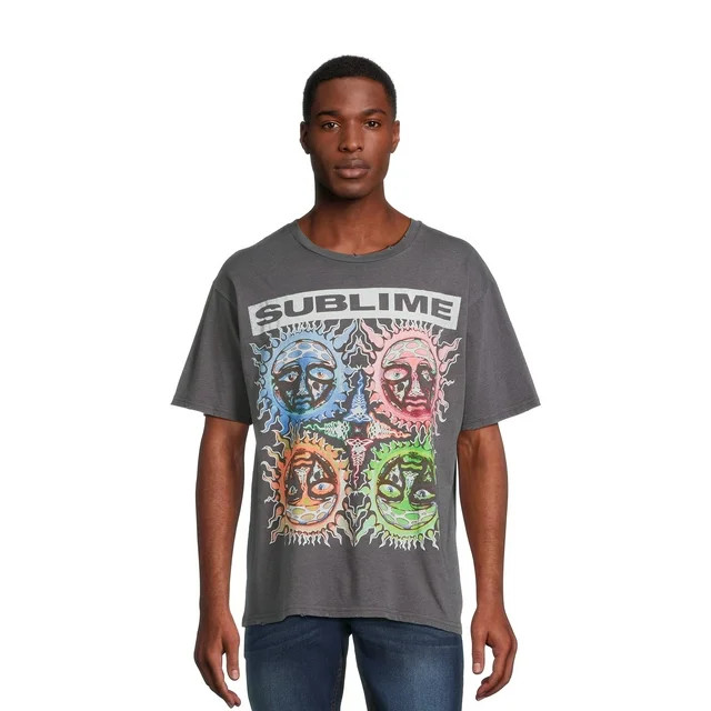 Sublime Men's Graphic Band Tee with Short Sleeves, Sizes XS-3XL | Walmart (US)