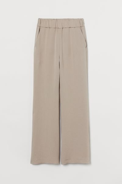 Wide-cut Lyocell-blend Pants | H&M (US + CA)