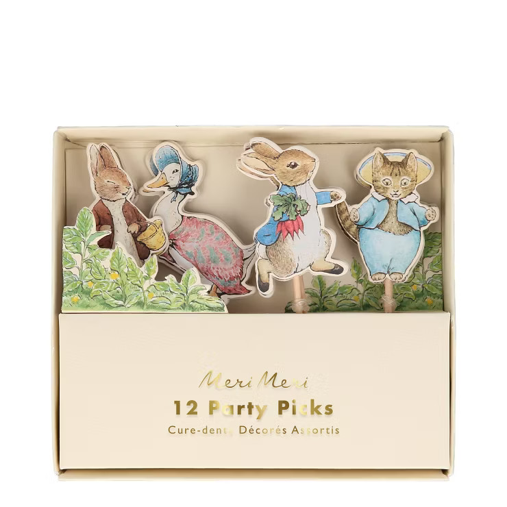 Meri Meri Peter Rabbit™ & Friends Party Picks (Pack of 12) | Target