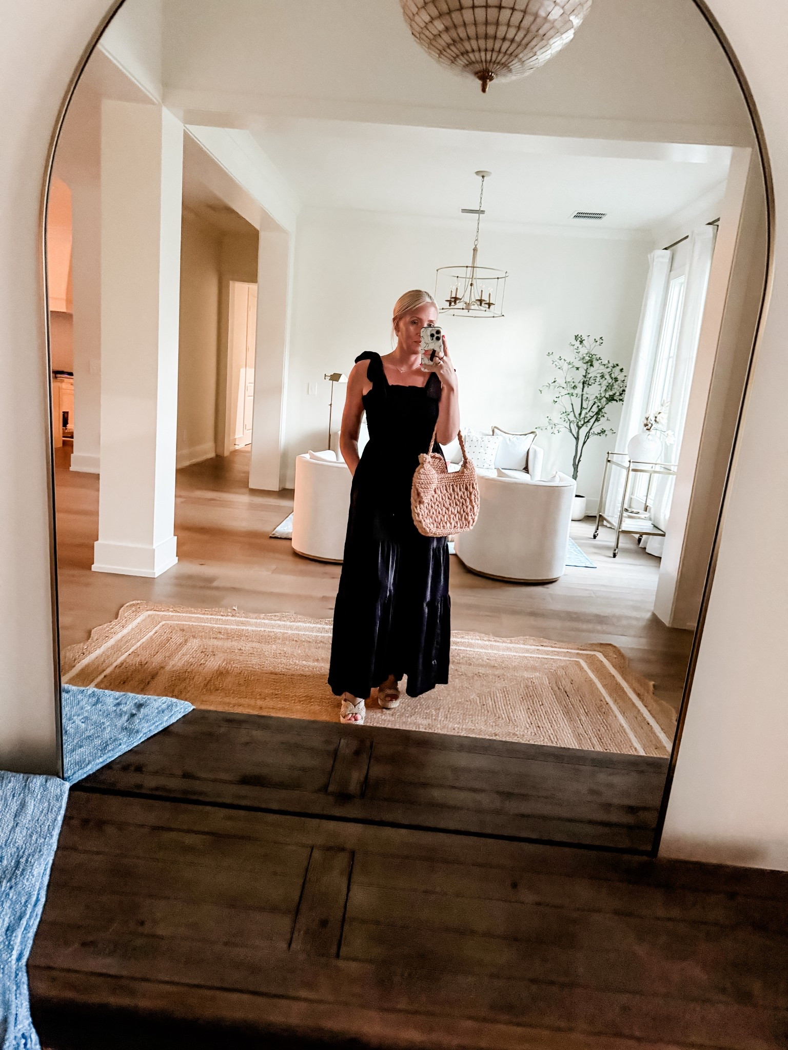 Trying to decide if I keep this one.  So classy, the material is fantastic, it has POCKETS, and it is literally so comfortable.  Tell me what you think!  I also linked shoes and bag...

#LTKSeasonal #LTKFindsUnder50 #LTKOver40