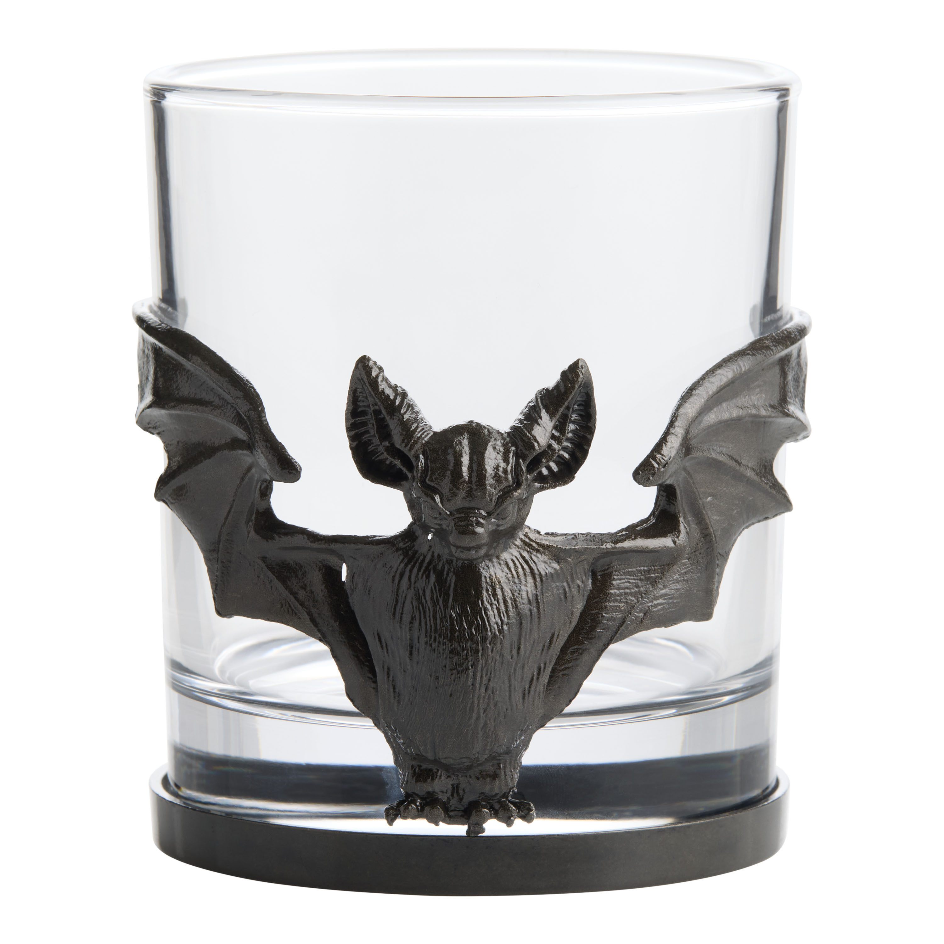 Gunmetal Bat Double Old Fashioned Glass | World Market