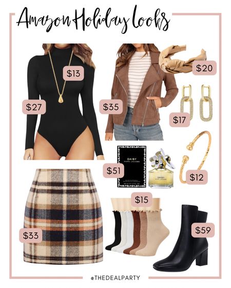Holiday Looks | Holiday Outfits | Thanksgiving Outfits | Bodysuit | Black Booties | Thanksgiving Look | Fall Outfits 

#LTKSeasonal #LTKfindsunder100 #LTKHoliday