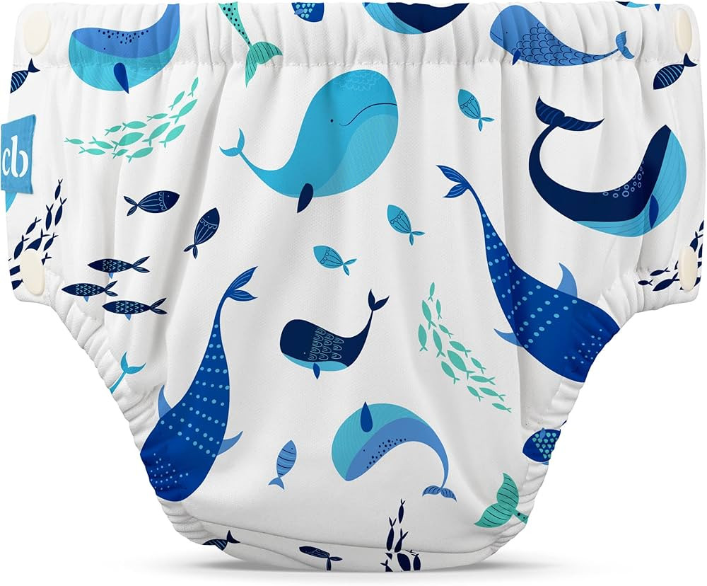 Charlie Banana Reusable Washable Swim Diaper, Easy On and Off Snaps for Baby Girls Boys, Soft and... | Amazon (US)