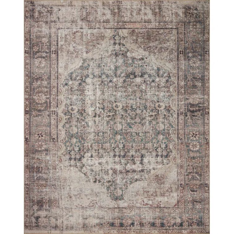 Amber Lewis x Loloi Georgie Lagoon / Beige Area Rug | Wayfair North America