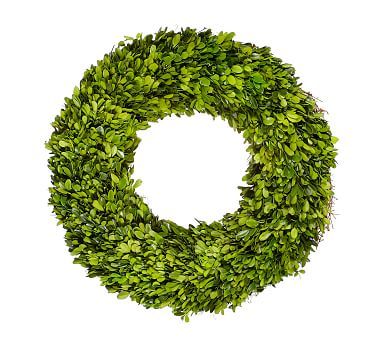 Live Preserved Boxwood Wreath | Pottery Barn (US)