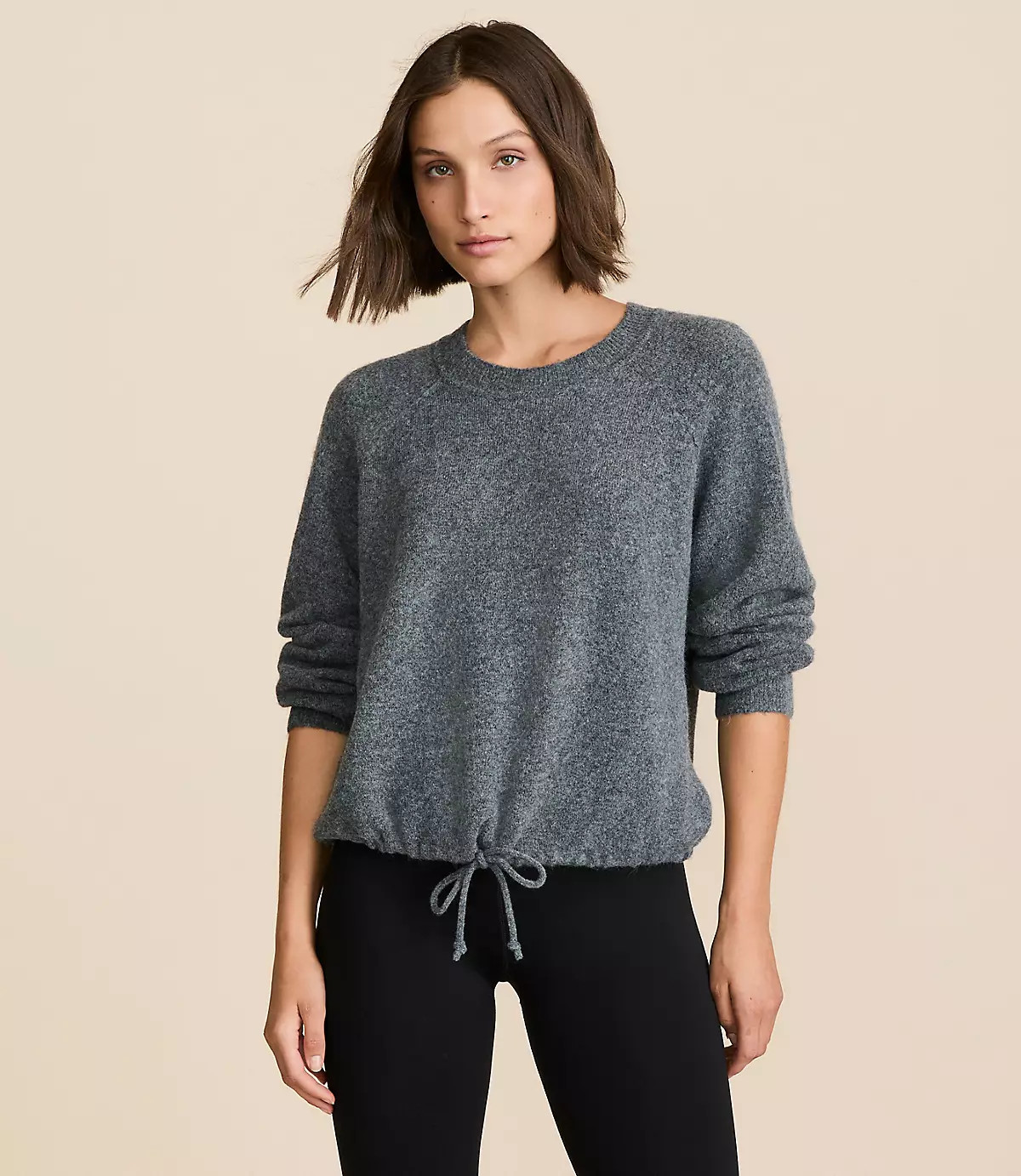 Lou & Grey Cloudstitch Drawstring Sweater | LOFT