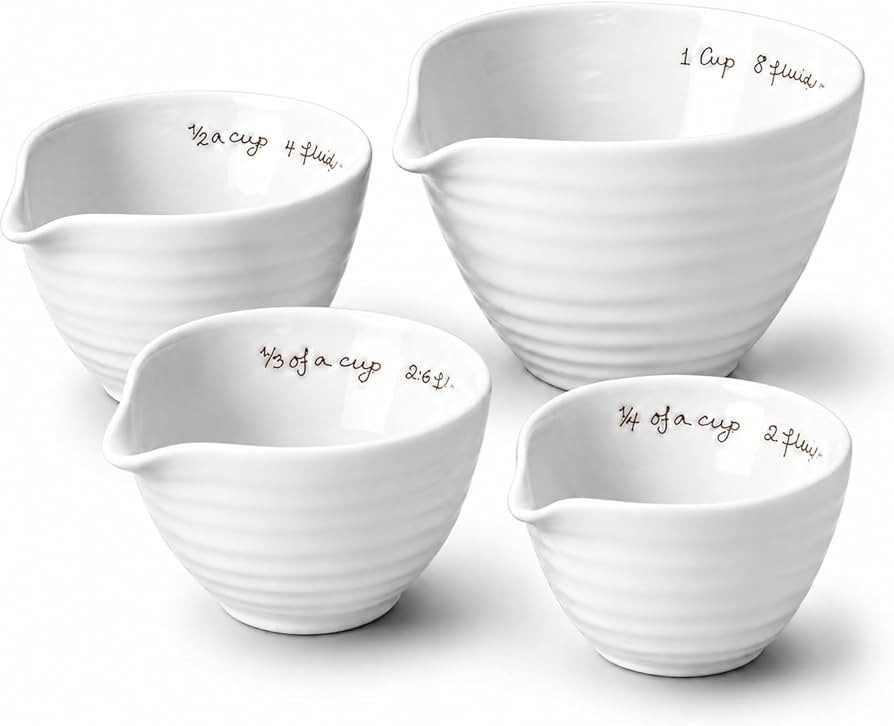 Portmeirion Sophie Conran White Measuring Cups,Set of 4 | Amazon (US)