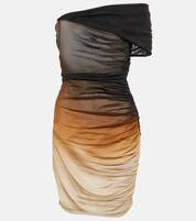 Ombré off-shoulder mesh minidress | Mytheresa (US/CA)