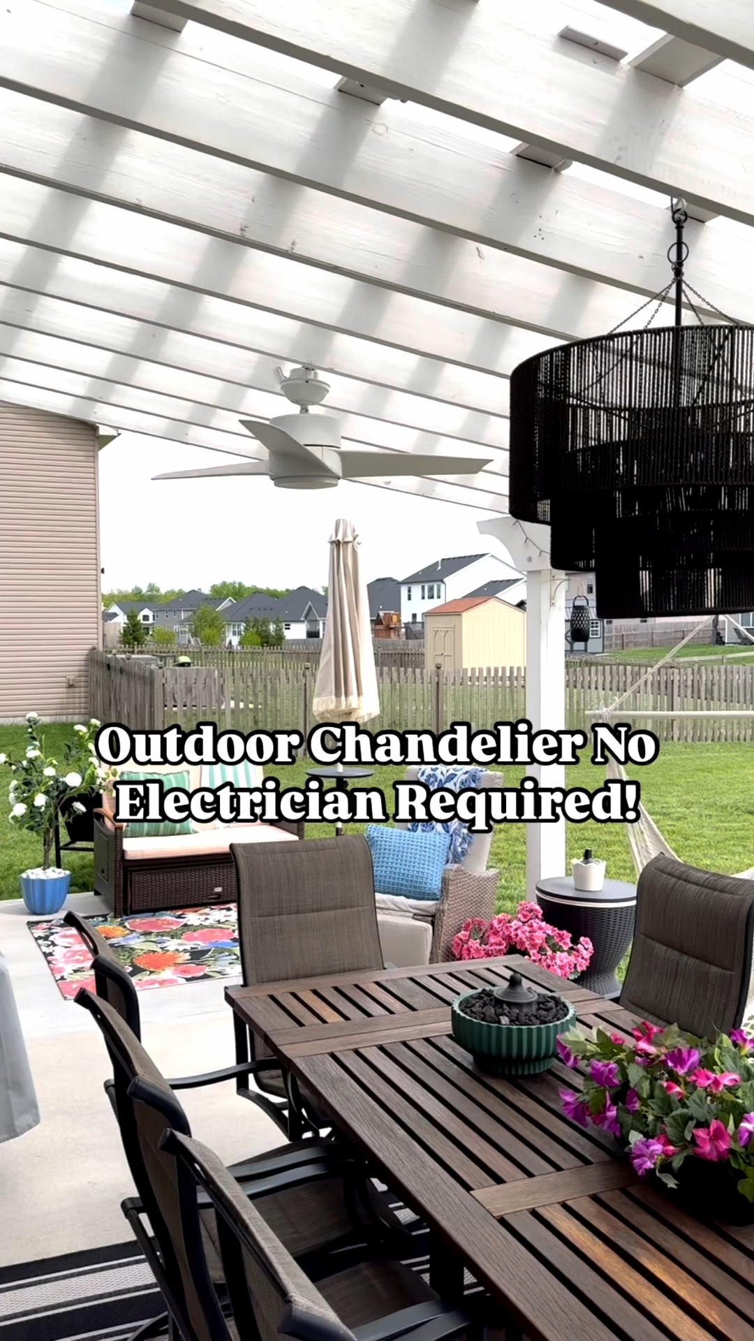 Solar powered patio chandelier DIY!

We used the wired ones I linked but if you have a different set up with your roof, the ones that hang (without the wire) that I linked may work better for you!

#LTKSaleAlert #LTKHome