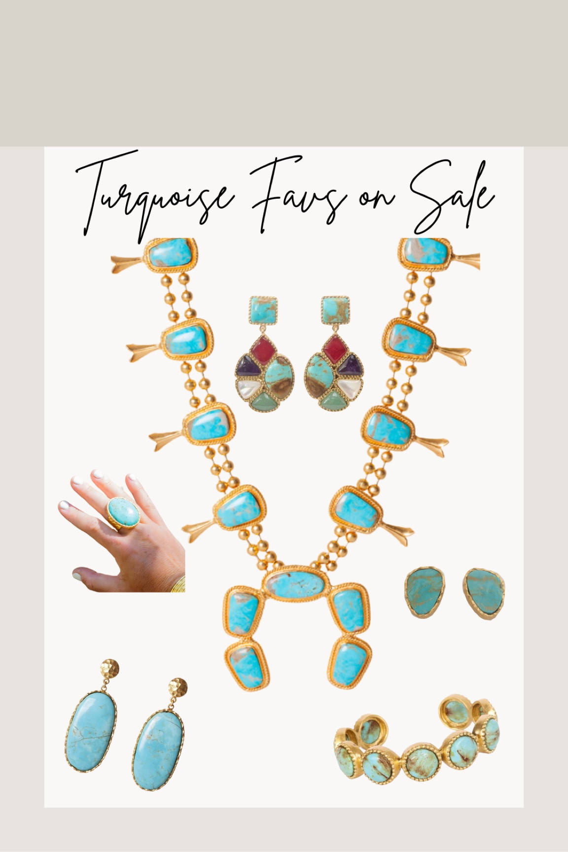 My favorite #Turquoise pieces #onsale #ltksale #christinagreene

#LTKGiftGuide #LTKsalealert #LTKFestival