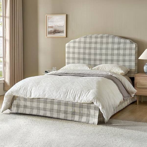 Kristian Traditional Bedroom Machine Washable Slipcovered Bed with Variety Fabric Choice Set-QB b... | Bed Bath & Beyond