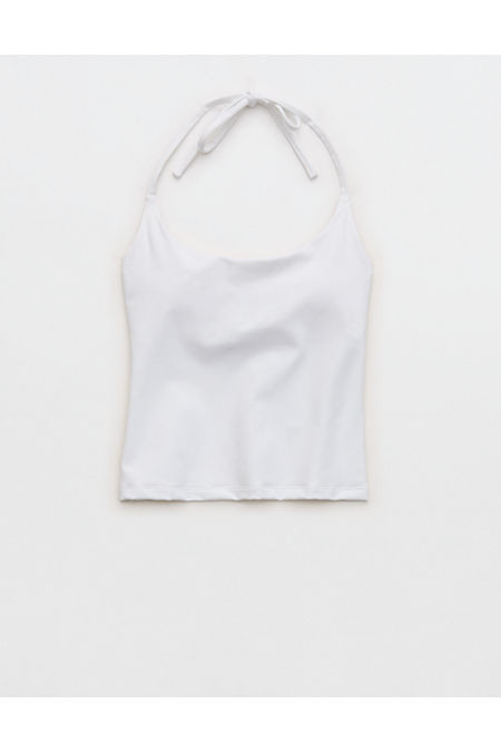 OFFLINE By Aerie The Hugger Halter Top Women's White XXS | Aerie