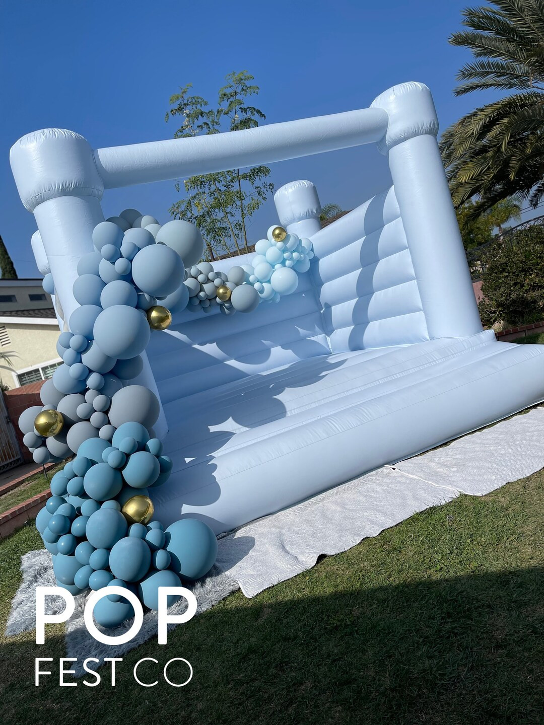 DIY Balloon Garland Arch Kit / Custom High Quality MATTE Colors -  dusty blue, Grey, Gold Foil Bi... | Etsy (US)