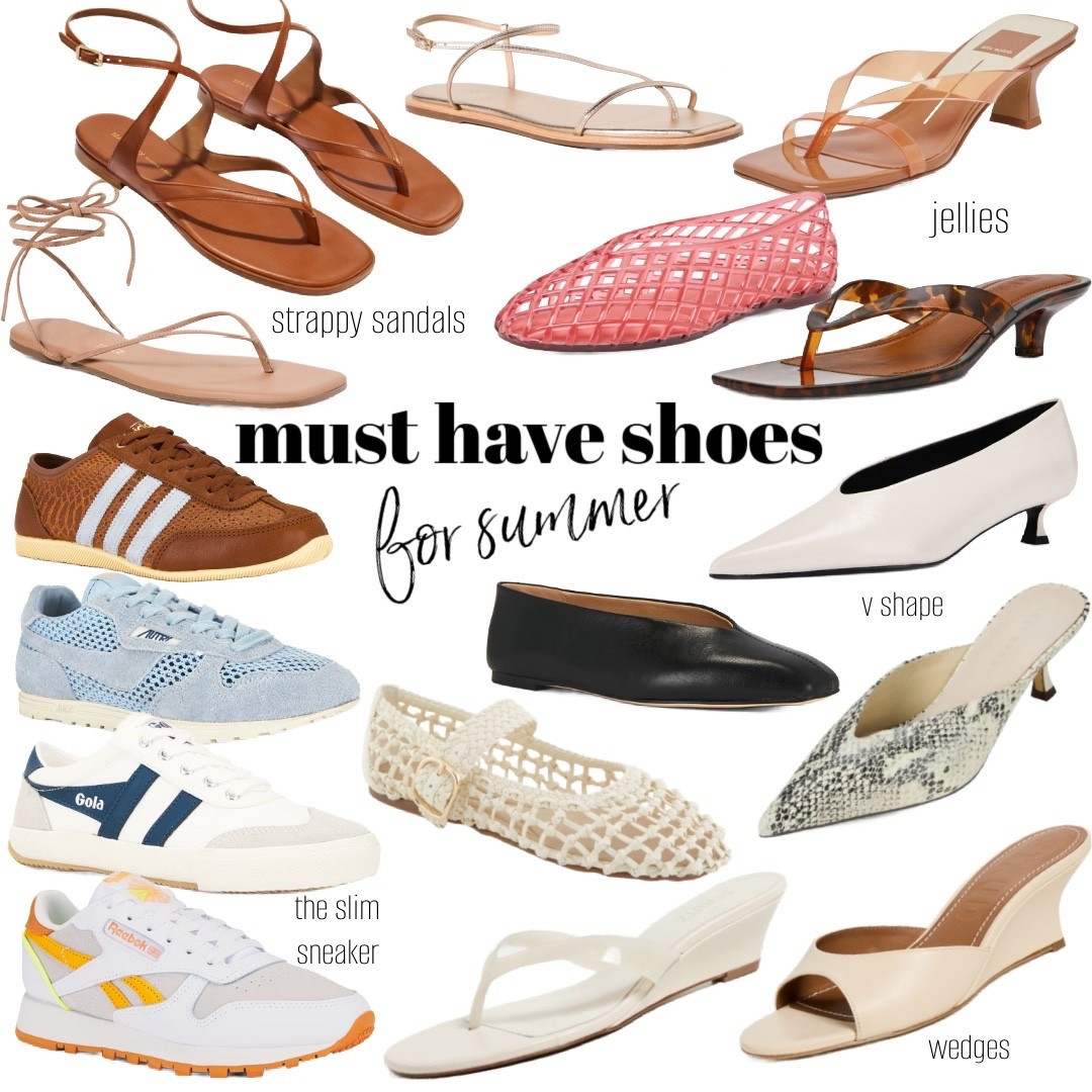 Summer is around the corner and so are the cute outfits, let the shoe lineup do the talking. ☀️
Jellies for the throwback glow, slim sneakers for the “I just threw this on” vibe, and wedge sandals when you want a little lift without the drama. Your summer plans start from the ground up—choose your mood, then step into it.

#SummerShoes #ShoeObsessed #StyleFromTheGroundUp #WarmWeatherFits #OOTDInspo

#LTKSeasonal #LTKootd #LTKSwim