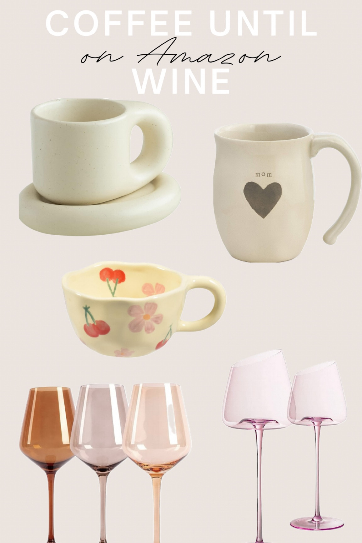 The cutest coffee mugs and wine glasses you ever did see!

#LTKfindsunder50 #LTKSeasonal #LTKhome