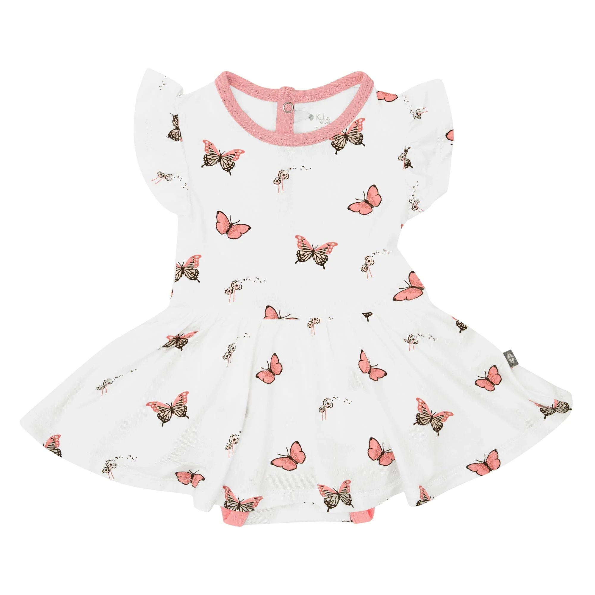 Twirl Bodysuit Dress in Butterfly | Kyte BABY