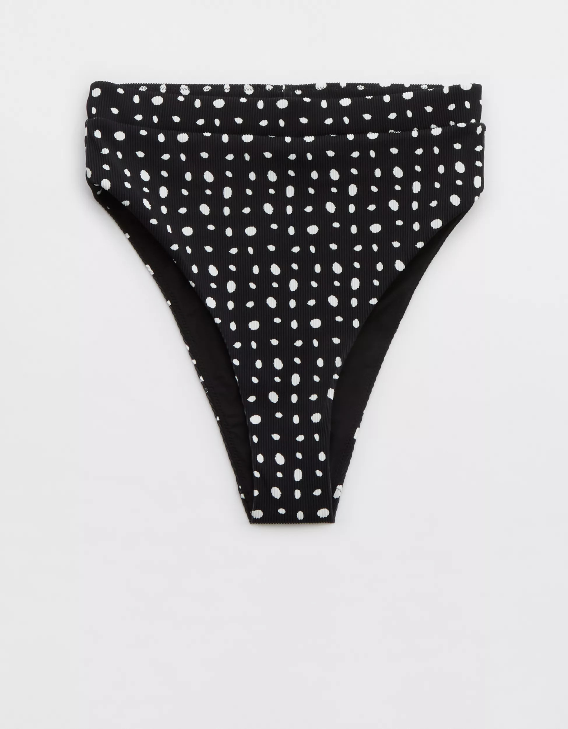 Aerie Ribbed High Cut Cheeky Bikini Bottom | Aerie