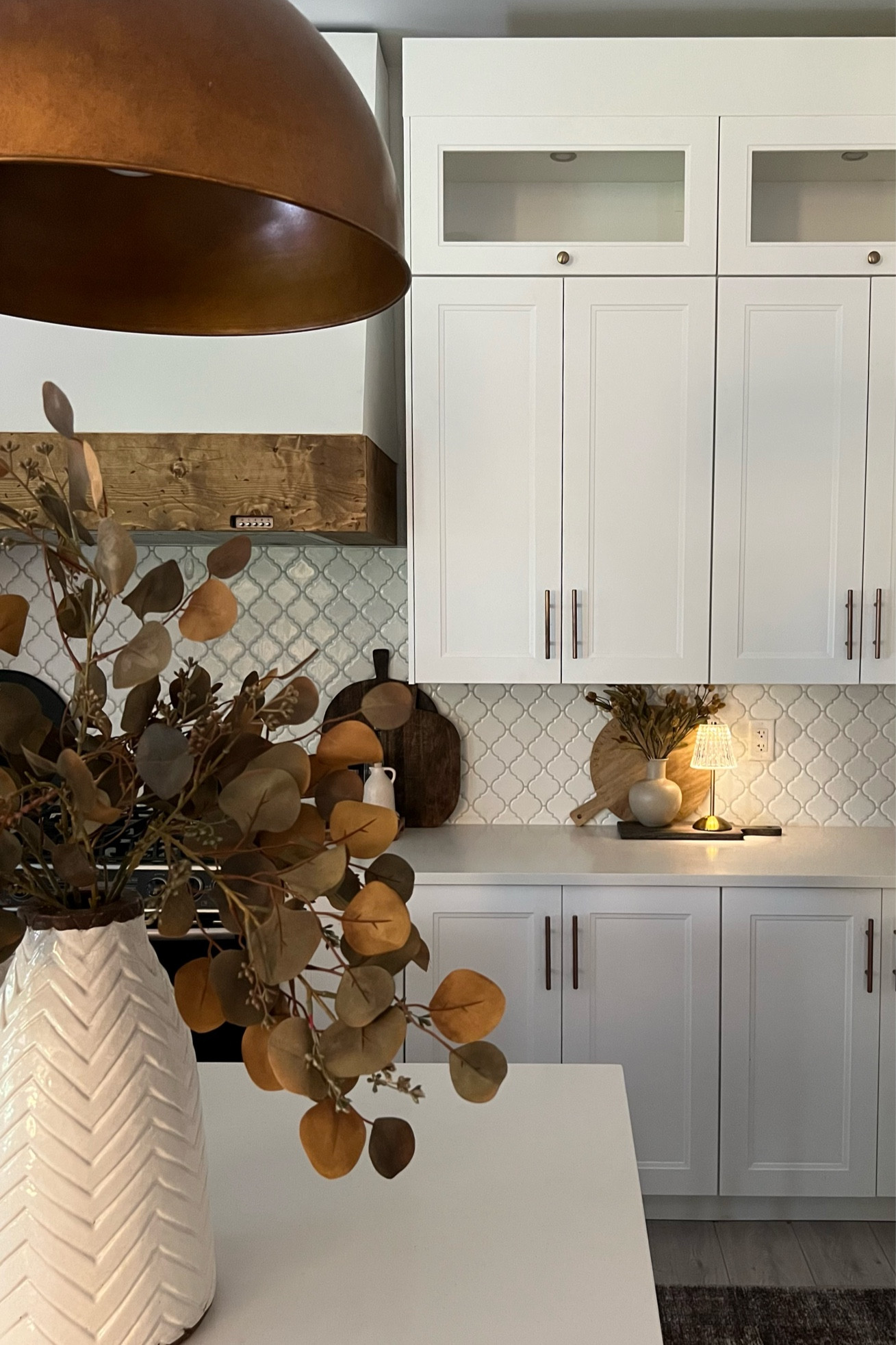 Fall styling in the kitchen! 
Love the charm of a cute and cozy mini lamp. So perfect for a kitchen counter! 
Fall decor, kitchen inspo 

#LTKFind #LTKhome #LTKSeasonal