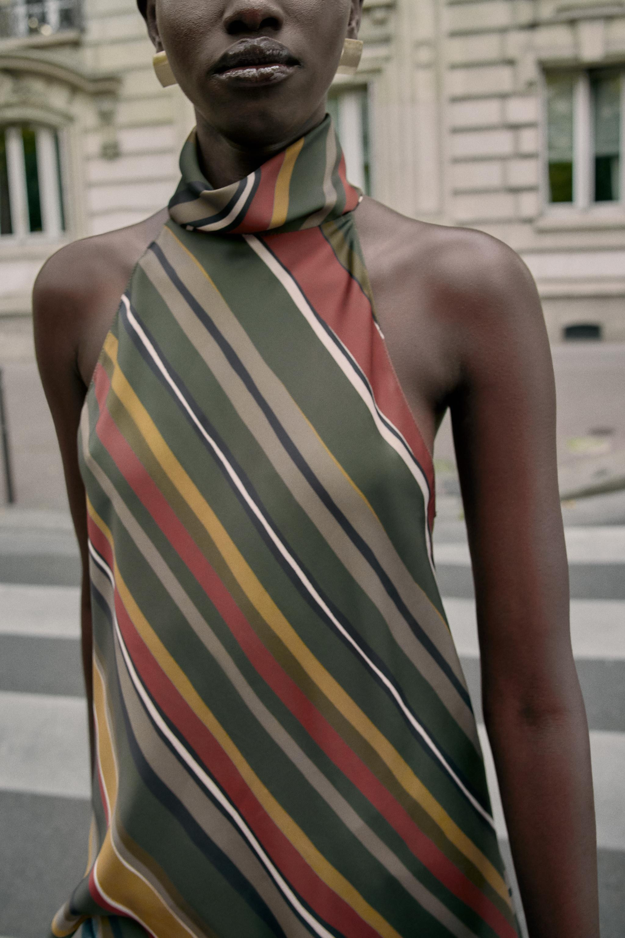 ASYMMETRIC STRIPED TOP | Zara US