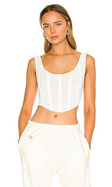 By Dyln Miller Corset Top in White from Revolve.com | Revolve Clothing (Global)