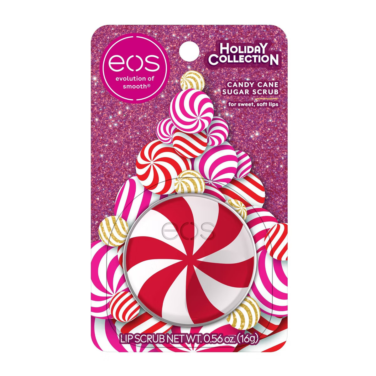 eos Holiday Candy Cane Lip Sugar Scrub - 0.56oz | Target