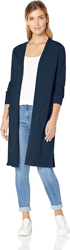 Amazon Essentials Women's Lightweight Long-Sleeve Longer Length Cardigan | Amazon (US)