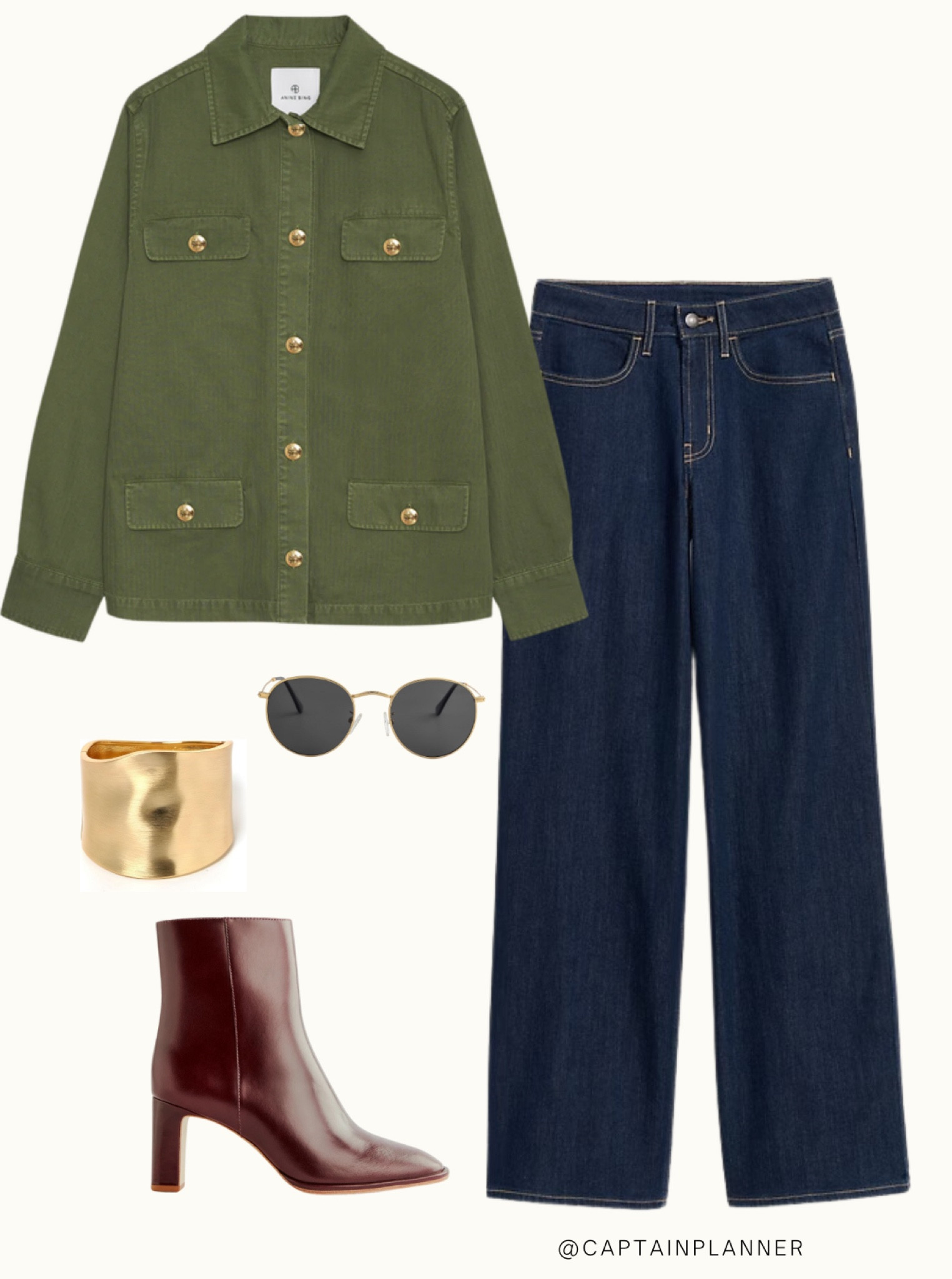 Styling an army green shacket part 2. With wide leg jeans  

#LTKOver40 #LTKSeasonal #LTKStyleTip