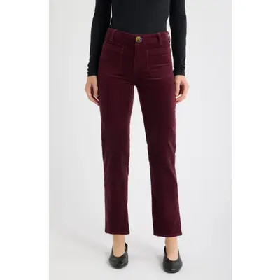 CITY BLUES Bond Patch Pocket Straight Leg Corduroy Pants in Cognac at Nordstrom, Size 10 | Nordstrom