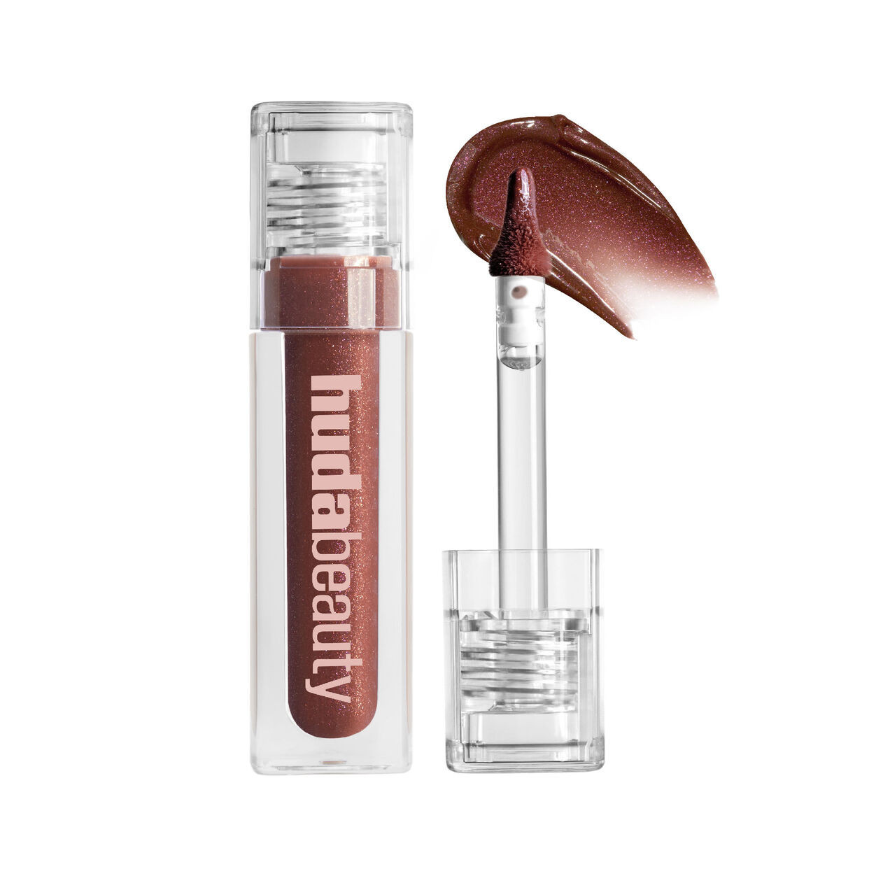 Icy Nude FAUX FILLER Lip Gloss – High-Shine, Shimmer for Fuller Lips | HUDA BEAUTY | Huda Beauty US