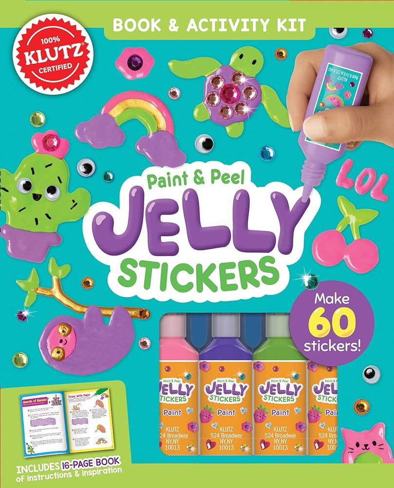 Klutz Paint & Peel Jelly Stickers Craft Kit | Amazon (US)