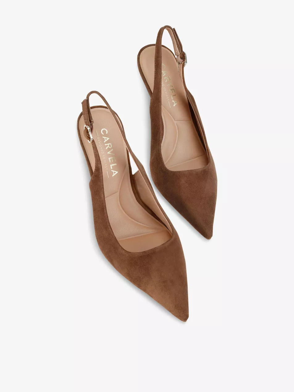 Spirited Suede Slingback Courts | Selfridges