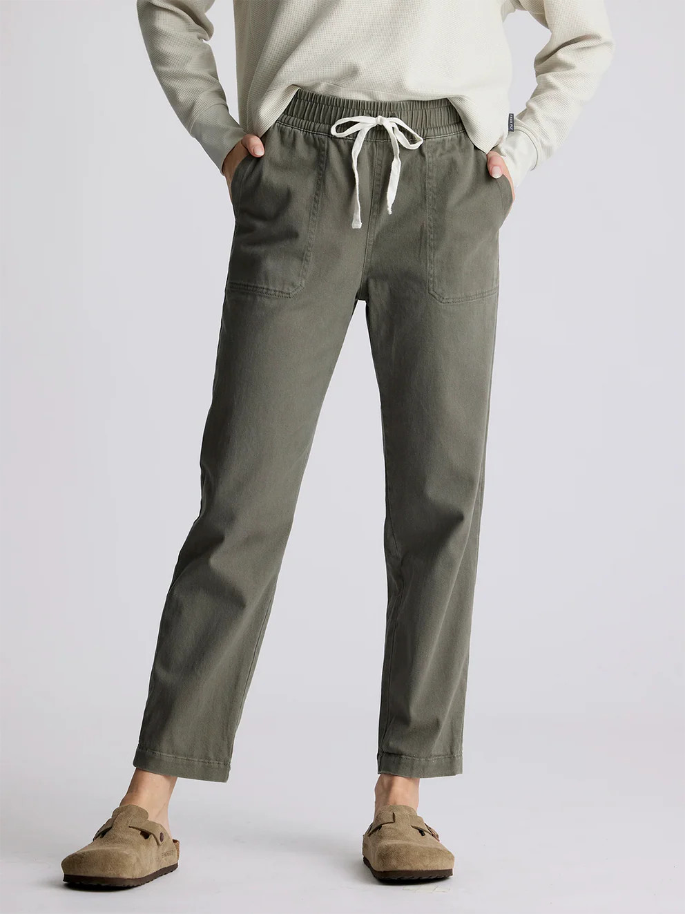 Women's Pacifica Twill Pant - Smokey Olive | Free Fly Apparel