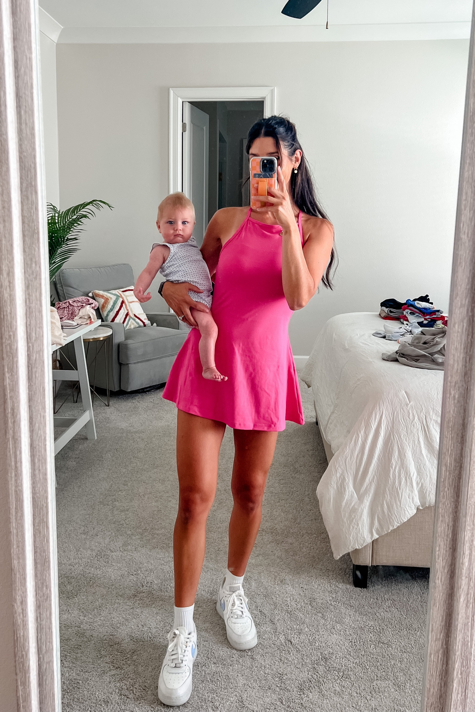 Wearing a small! Has built in shorts and bra. 
Athletic dress tennis dress hot pink comfy stretchy 

#LTKunder50 #LTKSeasonal #LTKbump