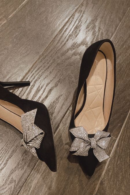 Last night black heels with sparkle bow are from red dress but sold out in this color so linking similar options 

#LTKwedding #LTKshoecrush #LTKunder50