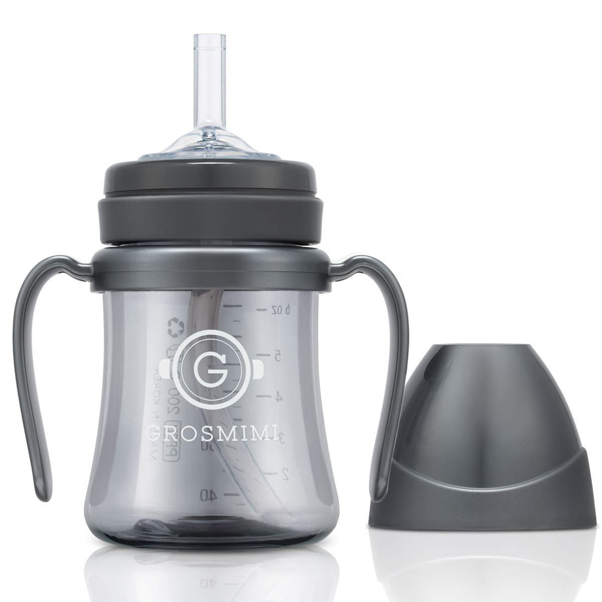 GROSMIMI Spill Proof no Spill Magic Sippy Cup with Straw with Handle for Baby and Toddlers, Custo... | Amazon (US)