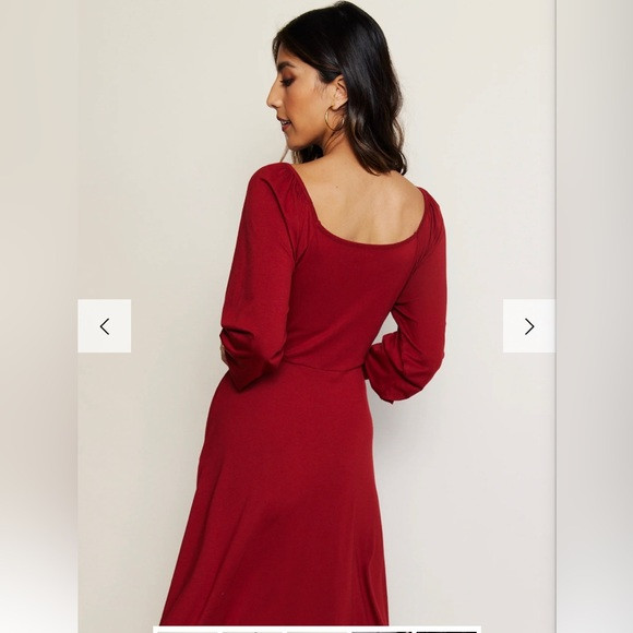 Rita Square Neck Midi Dress from Able Clothing. Great dress up/ down. Runs big. | Poshmark