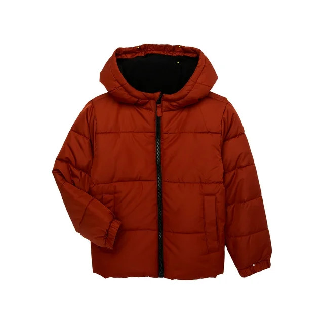 Swiss Tech Boys Hooded Puffer Jacket, Sizes 4-18 & Husky | Walmart (US)