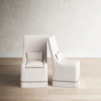 Benny Linen Upholstered Parsons Chair | Wayfair North America