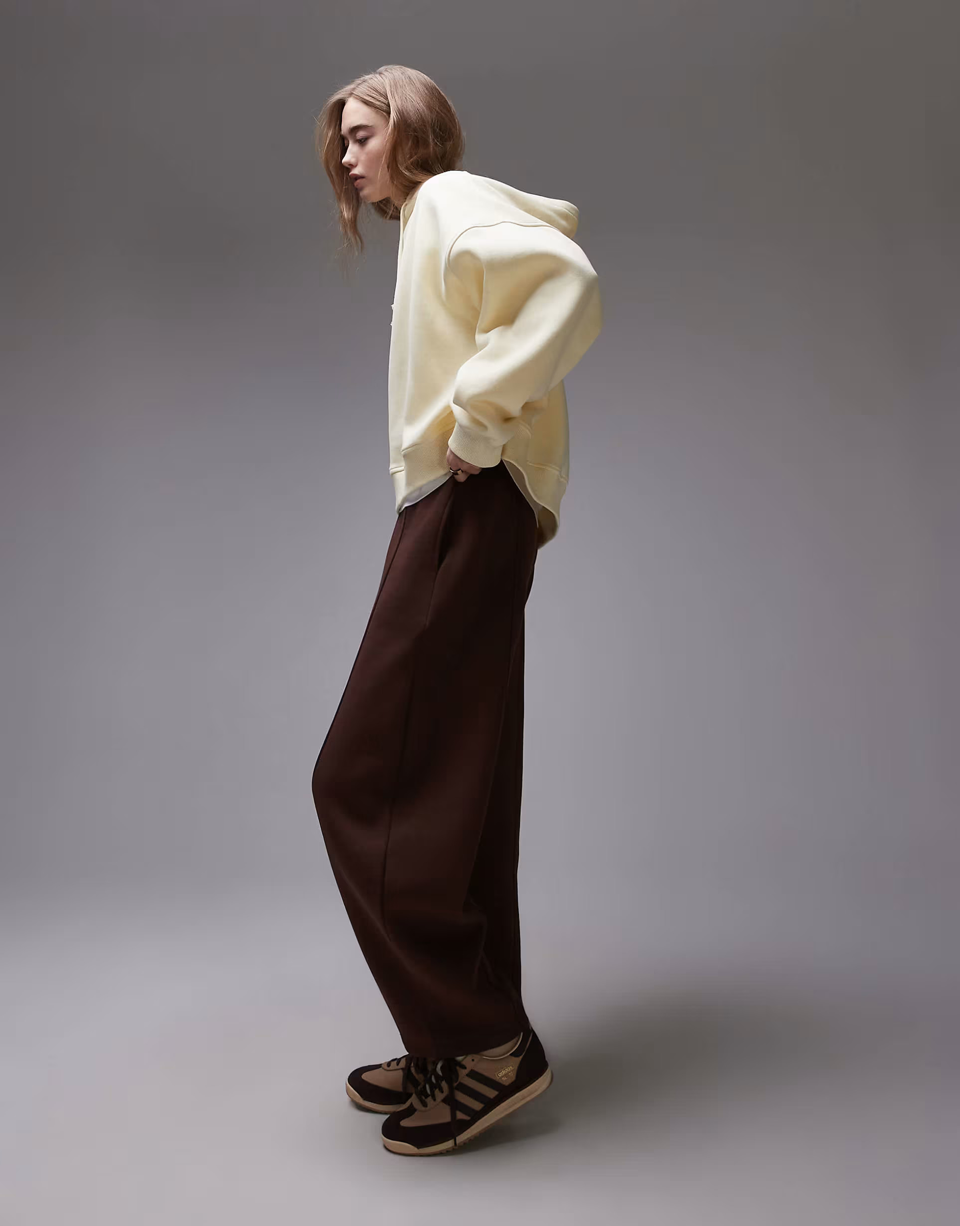 Topshop oversized hoodie in buttermilk yellow | ASOS | ASOS (Global)