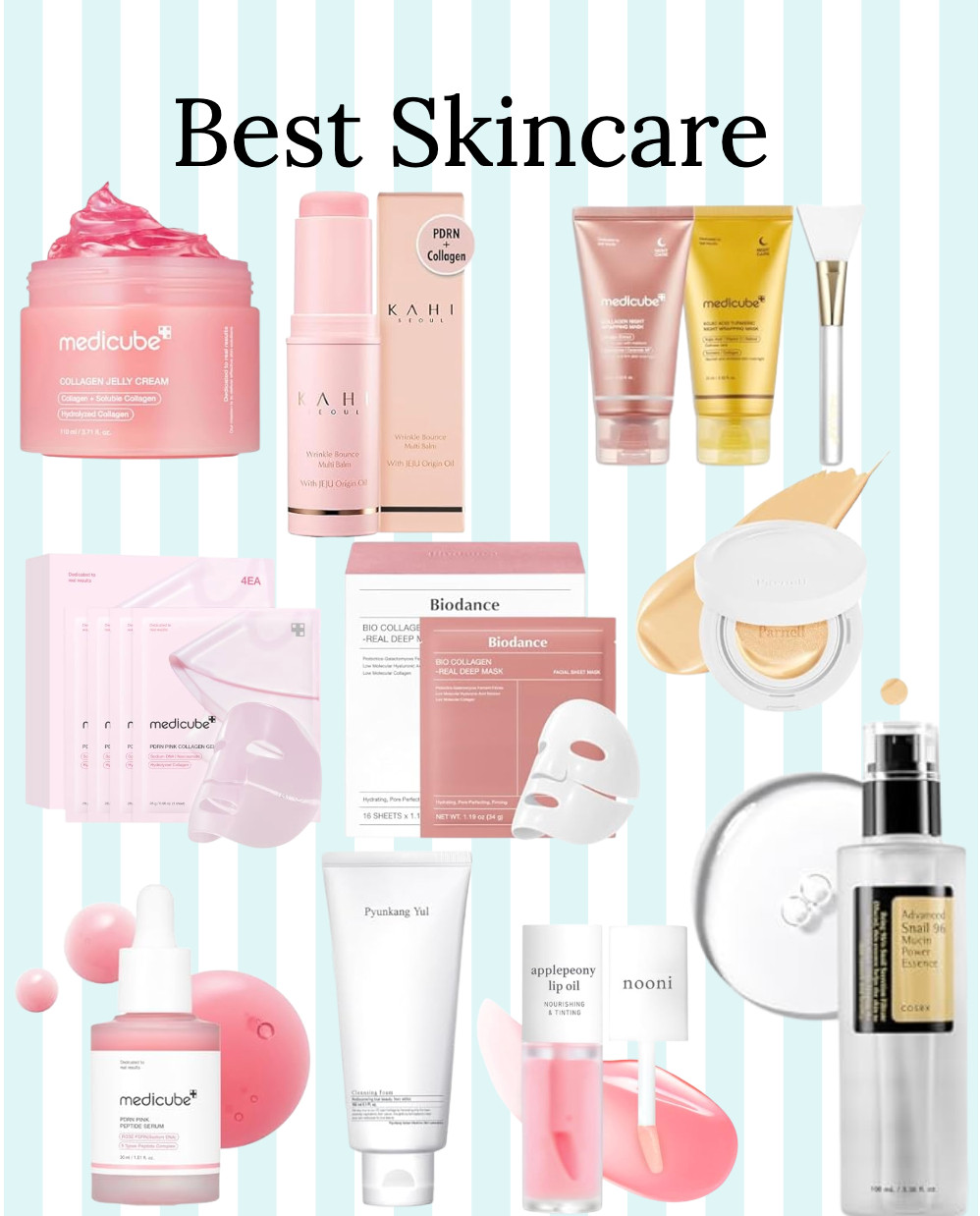 Some of my favorite skincare products on Amazon. Korean skin care is all the rage, and it no surprise why- not only is it super effective- its super affordable!  From snail mucin to help with fine lines to collagen sheet masks that turn translucent overnight, this list has got you covered! 

 #LTKOver40 #LTKFindsUnder100 #LTKBeauty