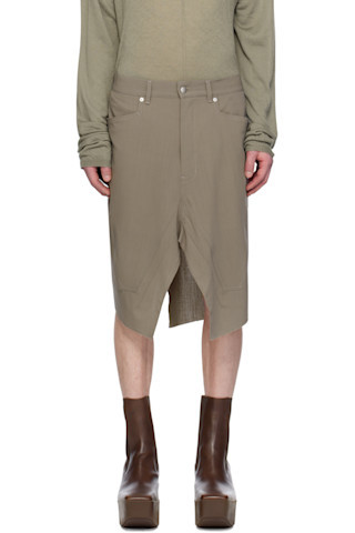 Gray Hollywood Slivered Skirt | SSENSE