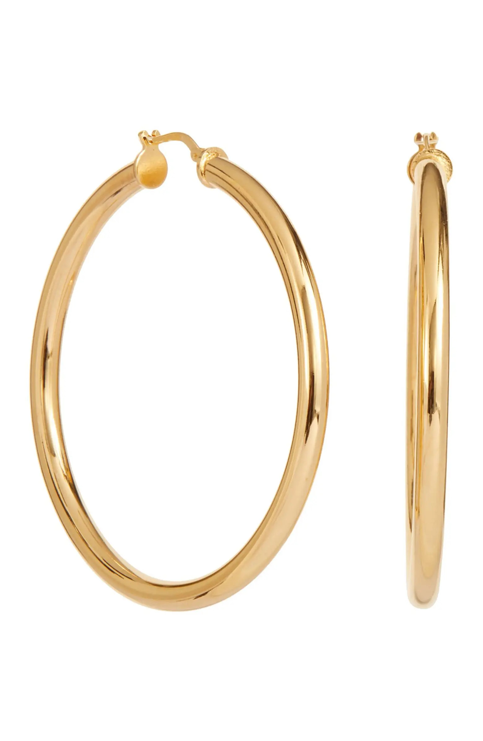 Italian High Polish 2.2" Hoop Earrings | Nordstrom Rack