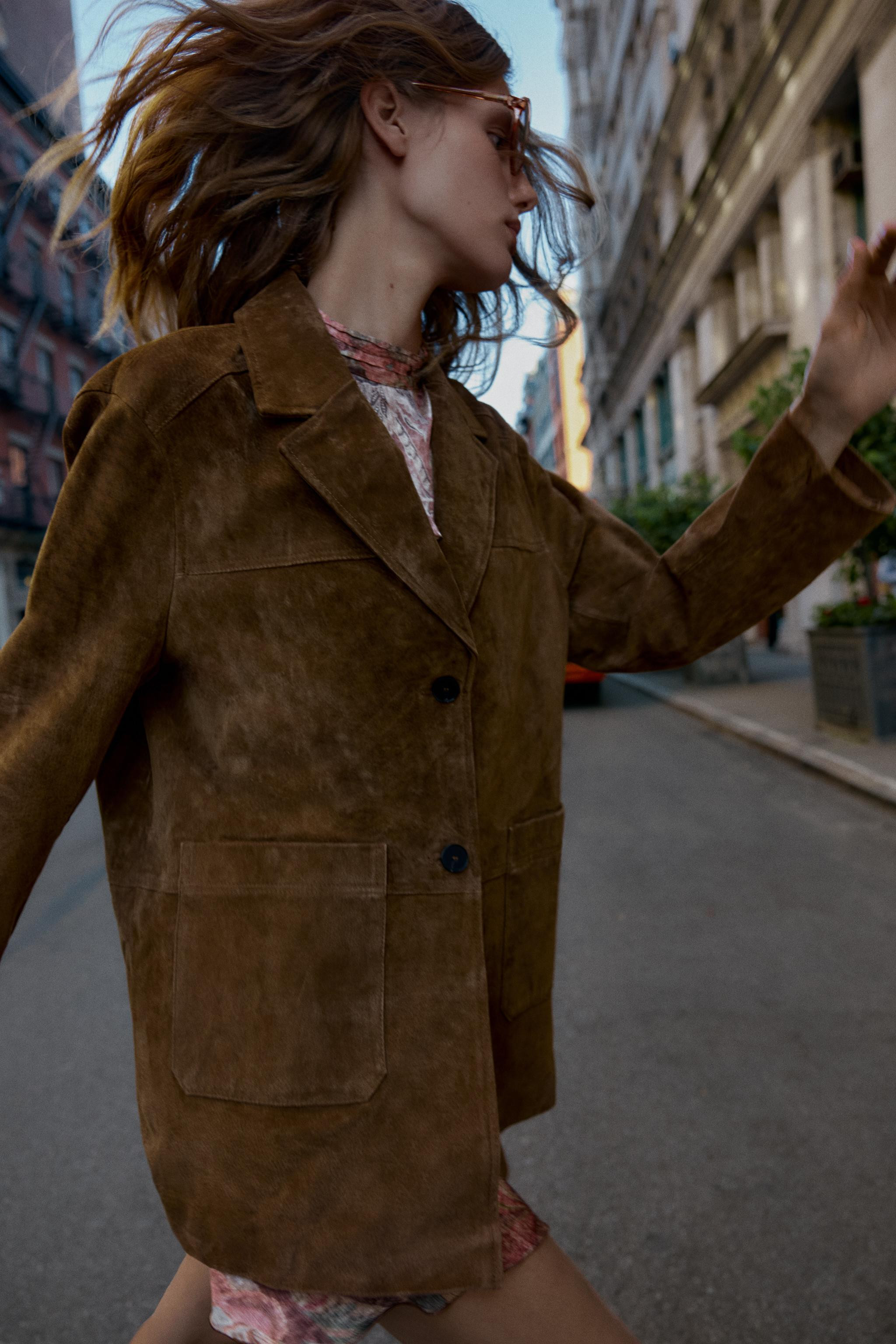 100% LEATHER LONG JACKET | Zara US