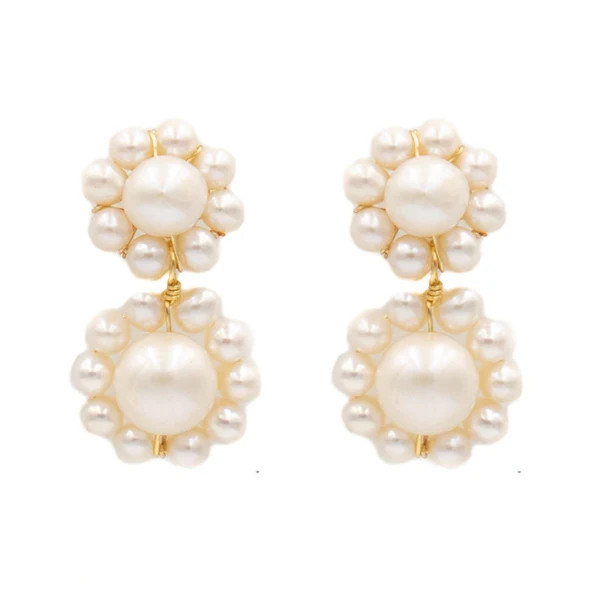 Marie Earring, Double | Hazen & Co