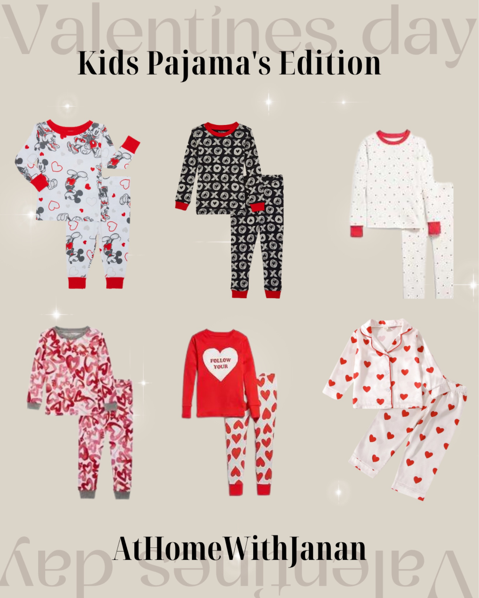 This seasons kids Valentine’s day pajamas!

Disney Mickey Mouse XoXo White Red Target Walmart Old Navy Burt’s Bees Heart Pink 

#LTKSeasonal #LTKstyletip #LTKhome
