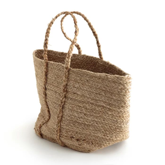 Naturalle Soft Woven Jute Basket Bag | La Redoute (UK)