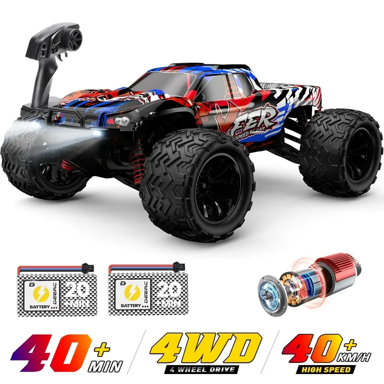 JoyStone RC Cars High Speed Remote Control Truck, 1:16 Scale 30+MPH RC Vehicle with LED Lights, 4... | Walmart (US)