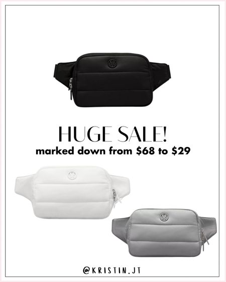 Lululemon belt bag sale. Marked down from $68 to $29! Hurry these will sell out 
#beltbag #lululemon #crossbody

#LTKsalealert #LTKfindsunder50 #LTKstyletip