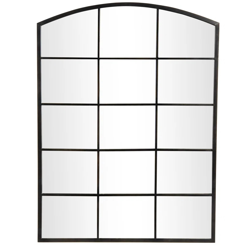Laurel Foundry Modern Farmhouse Glass Window Pane Inspired Room Wall Mirror & Reviews | Wayfair | Wayfair North America