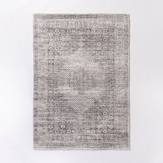 Millcreek Distressed Vintage Persian Rug Charcoal - Threshold™ designed with Studio Mcgee | Target